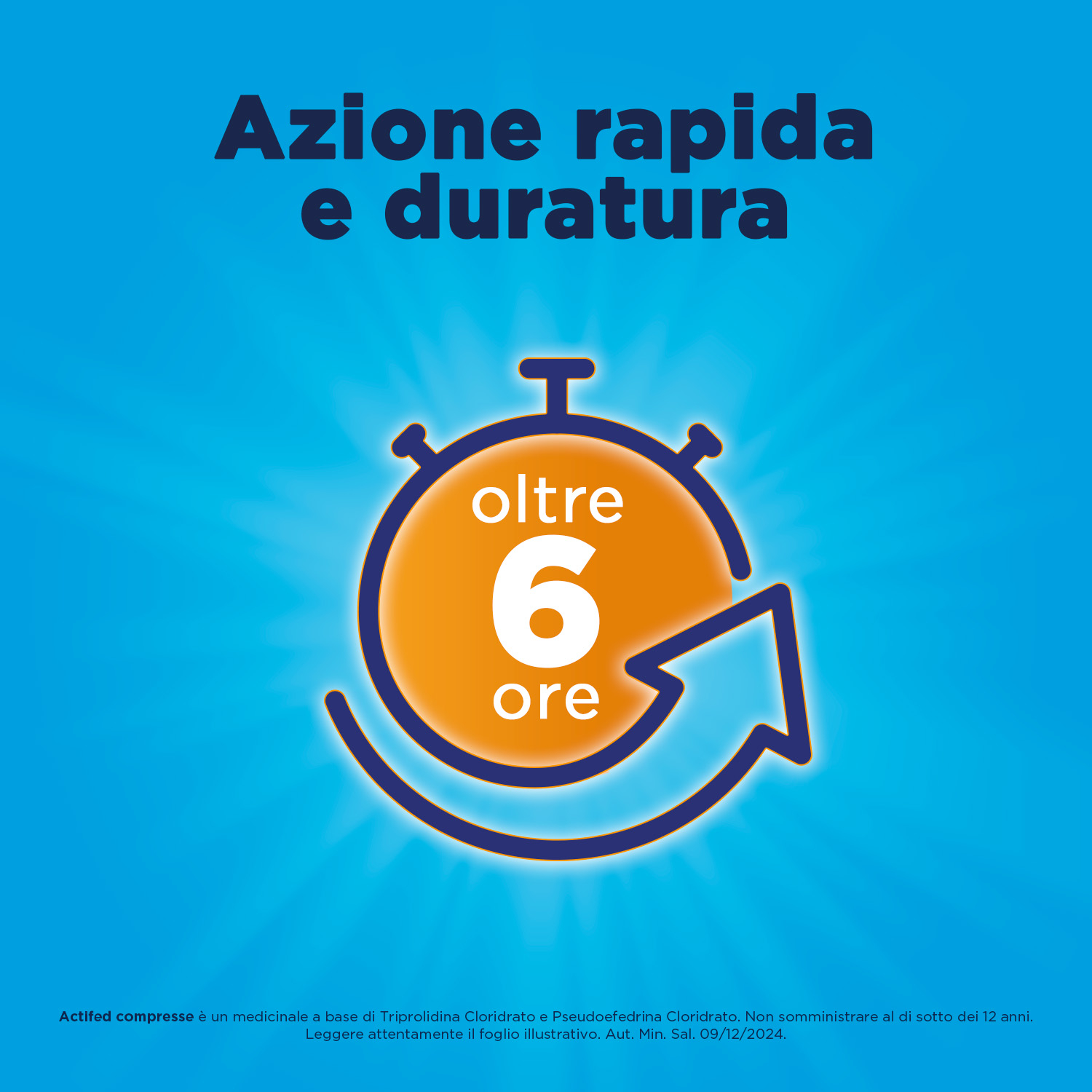 Actifed 2,5 mg 12 Compresse Congestione Nasale e Raffreddore