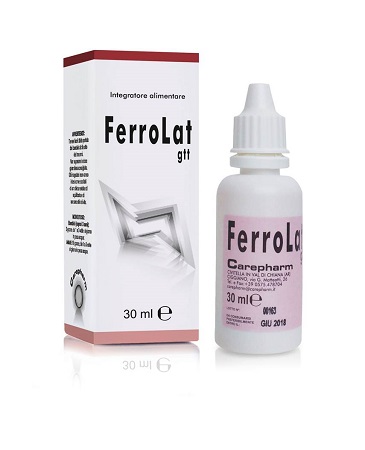 Carepharm Ferrolat Gocce Integratore per Bambini 30m