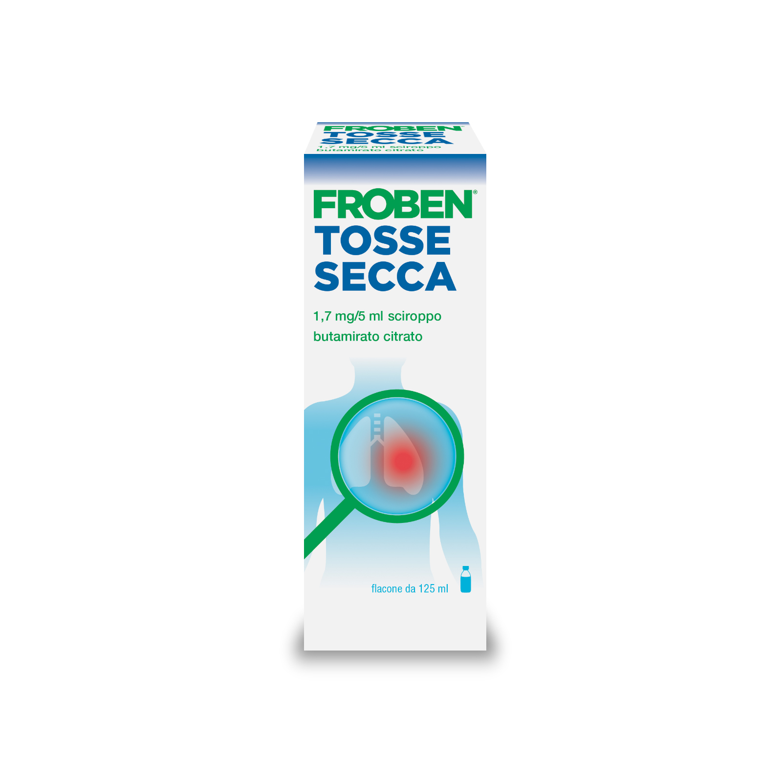 Froben 1,7 mg/5 ml Butamirato Citrato - Sciroppo Per Tosse Secca 125 ml