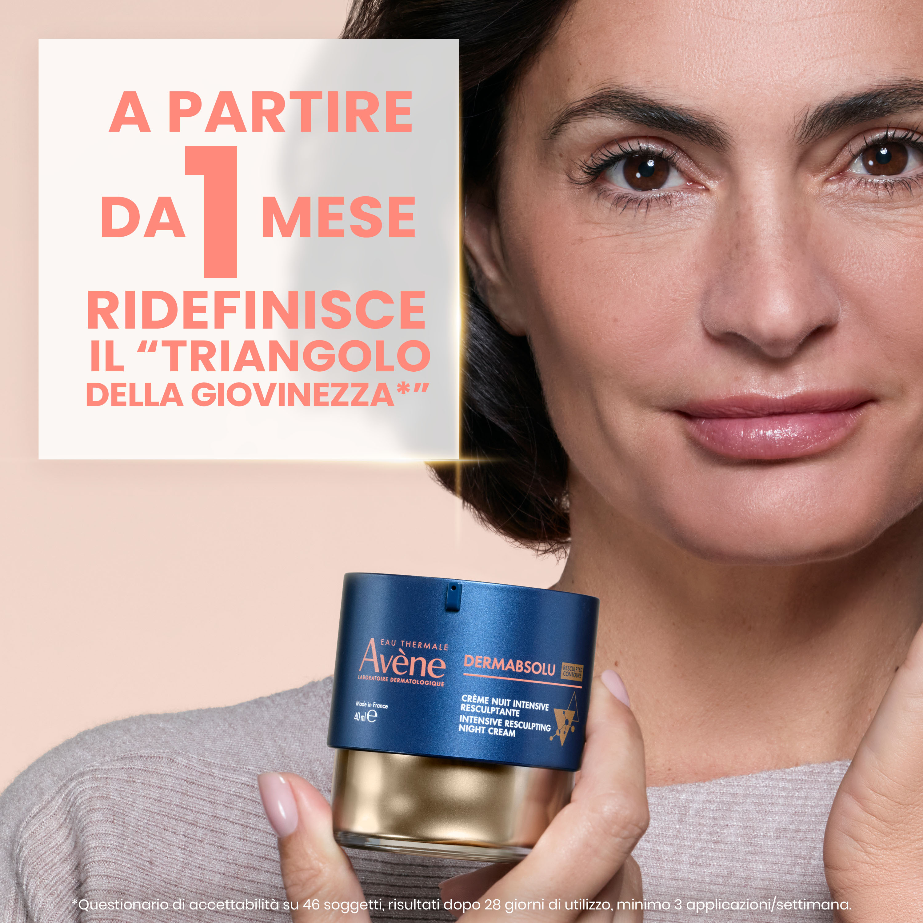 Eau Thermale Avène Dermabsolu Crema Notte Intensiva Rimodellante anti-età, 40ml