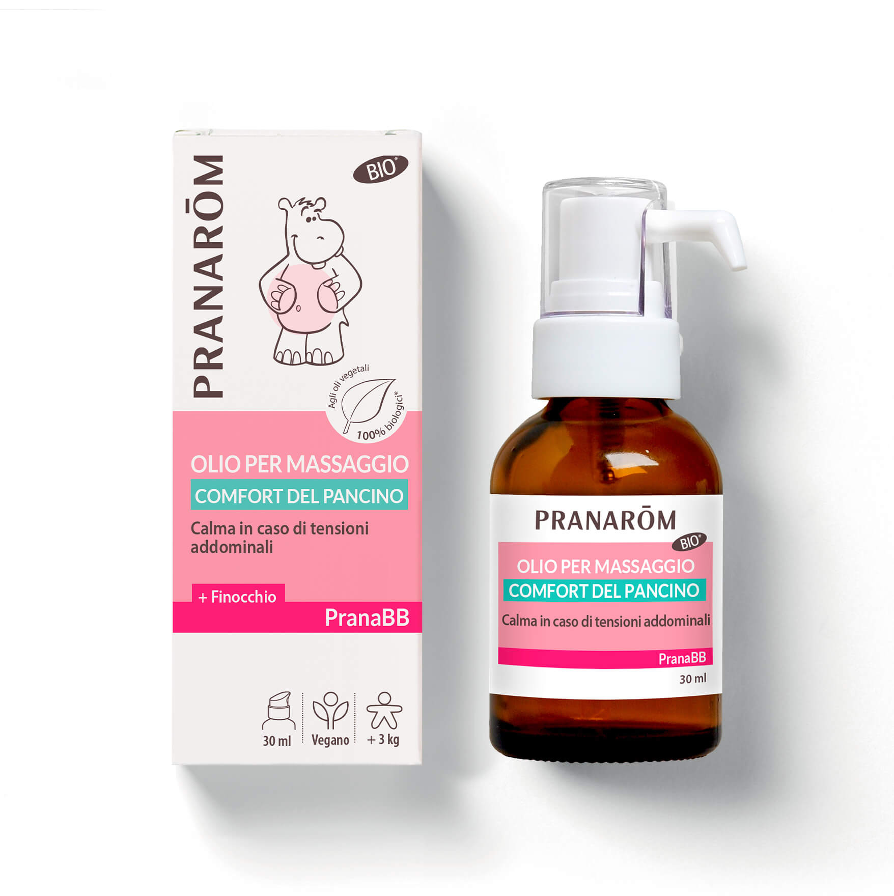 Pranarom PranaBB - Comfort Del Pancino Olio Per Massaggio Bio 30 ml