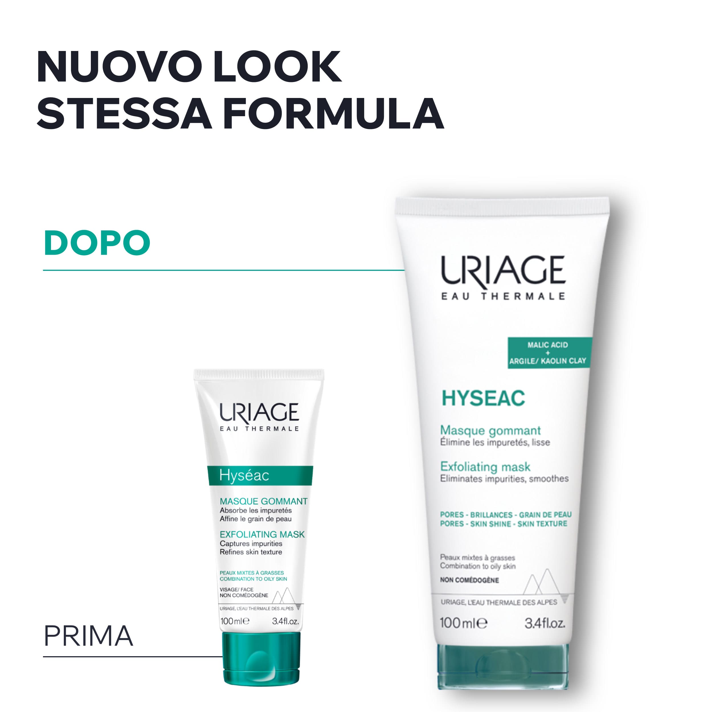 Uriage Hyséac - Maschera Esfoliante Viso Per Pelle Grassa E Lucida 100 ml