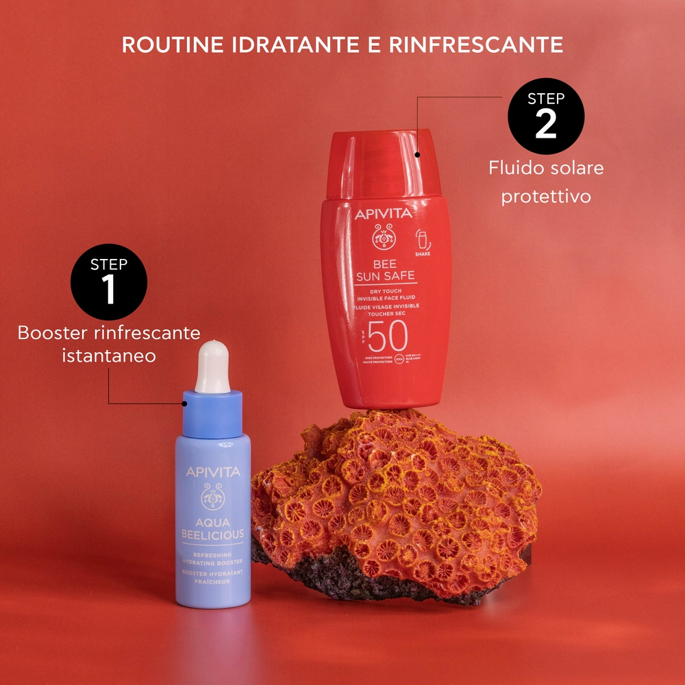 Apivita Bee Sun Safe - Fluido Invisibile Dry Touch SPF50 Viso 50 ml