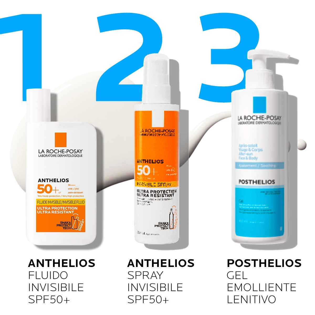 La Roche-Posay Anthelios UVMune 400 Fluido Invisibile Colorato SPF50+ 50 ml. Protezione contro i raggi UVA ultra-lunghi.