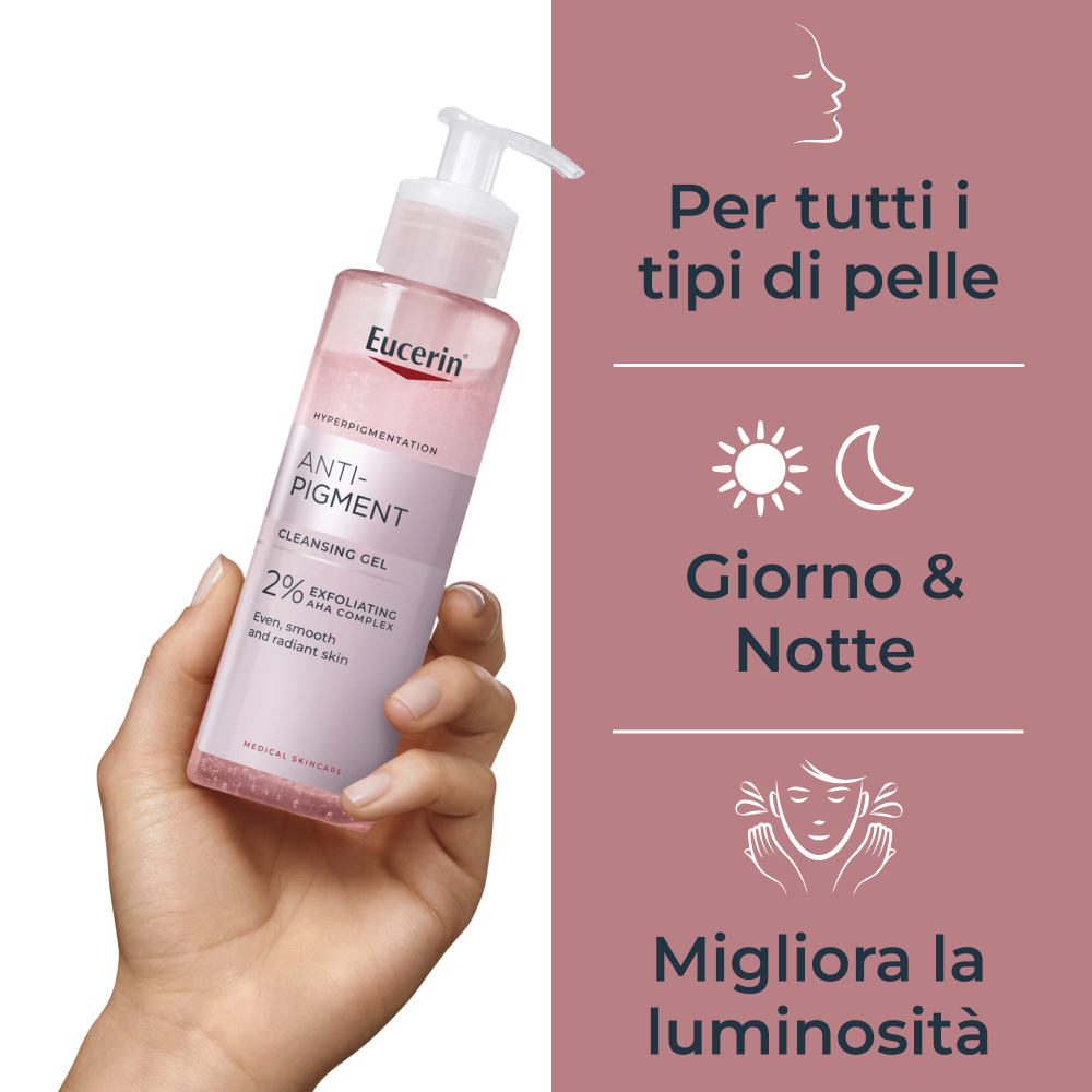 Eucerin Antipigment Gel Detergente Viso 200ml