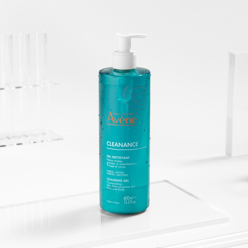 Eau Thermale Avène Cleanance Gel Detergente, pelle grassa a tendenza acneica, 400ml 