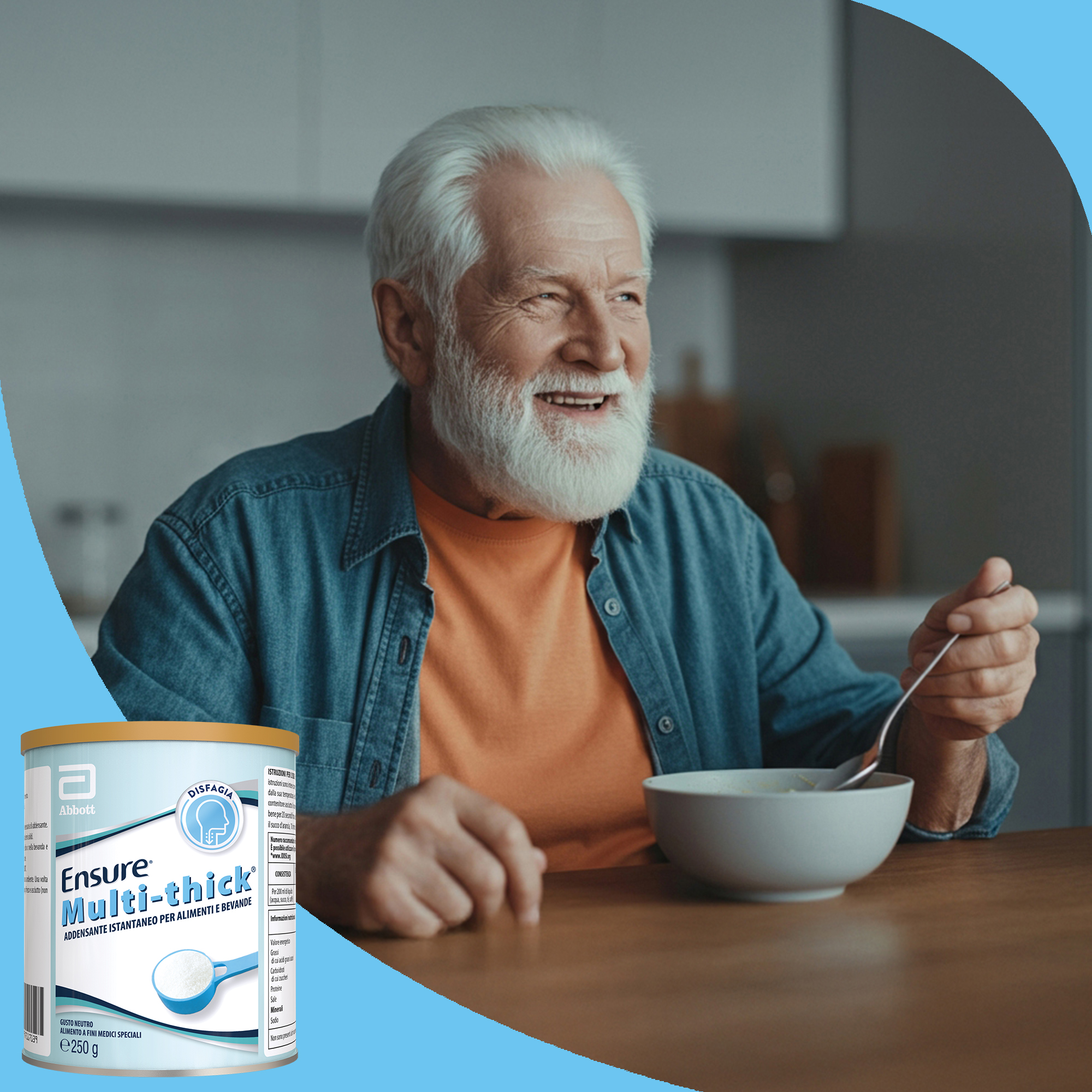 Ensure Multi-Thick - Addensante Alimentare Istantaneo Per Cibi E Bevande 250 g