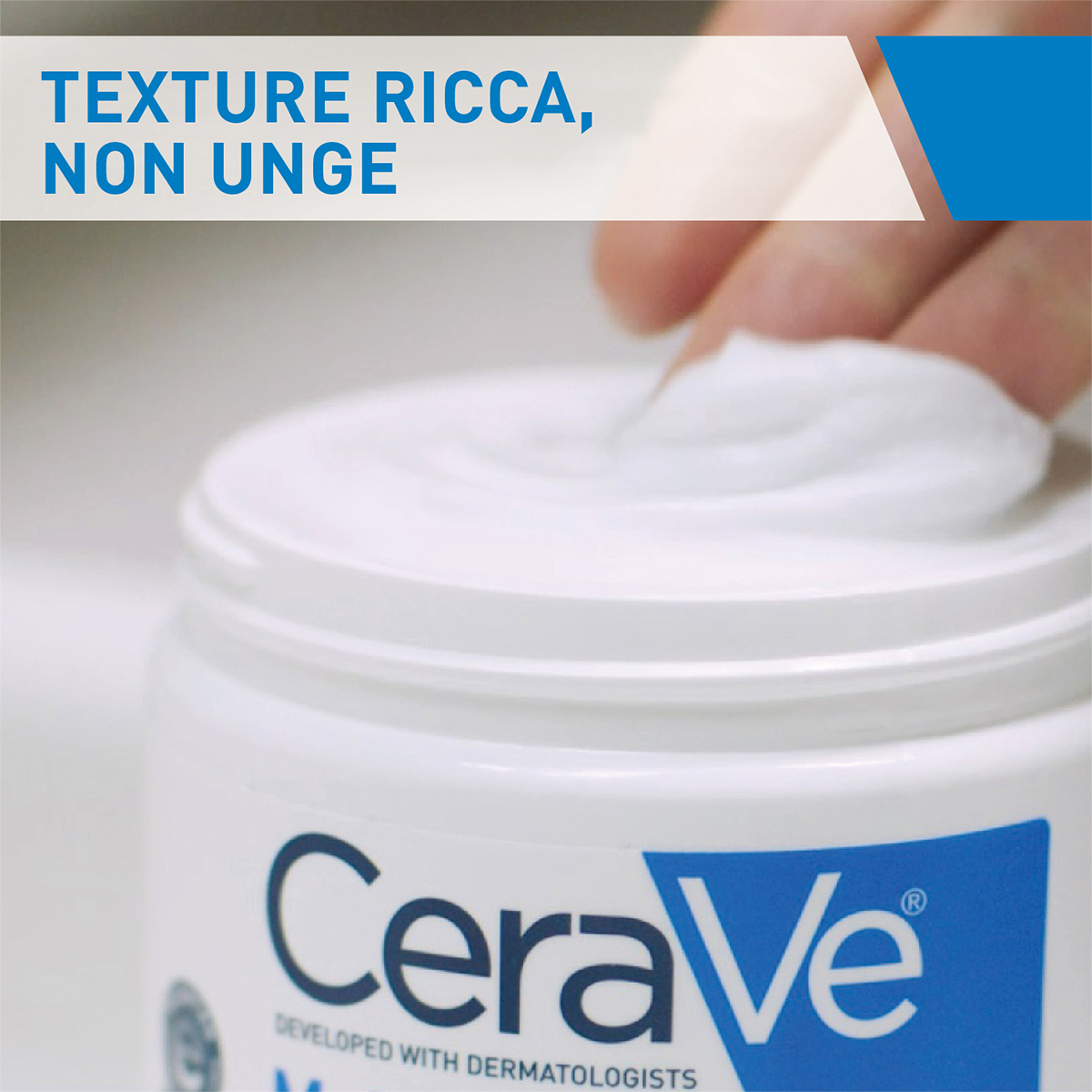 CeraVe Crema Idratante, Per Pelli Da Secche a Molto Secche Per il Corpo e il Viso, con Dispenser, 454 g