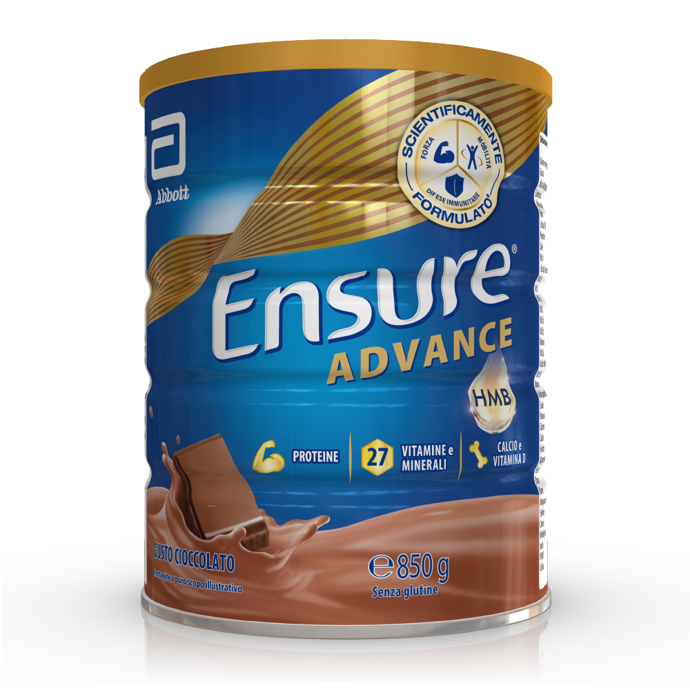 Ensure Advance Ciocclato 850 g Polvere - Integratore Di Vitamine E Minerali