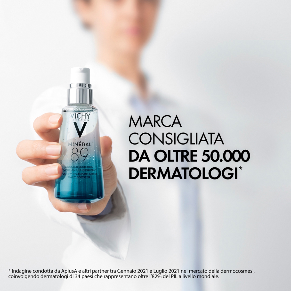 Vichy Minéral 89 Gel Occhi Fortificante e Idratante con Caffeina e Acido Ialuronico 15ml