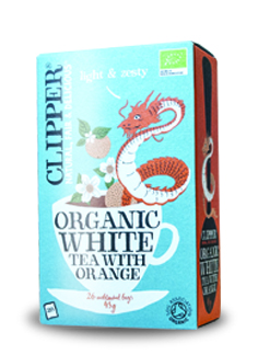 CLIPPER TE' BIANCO ALL'ARANCIA BIO 25 FILTRI 50 G
