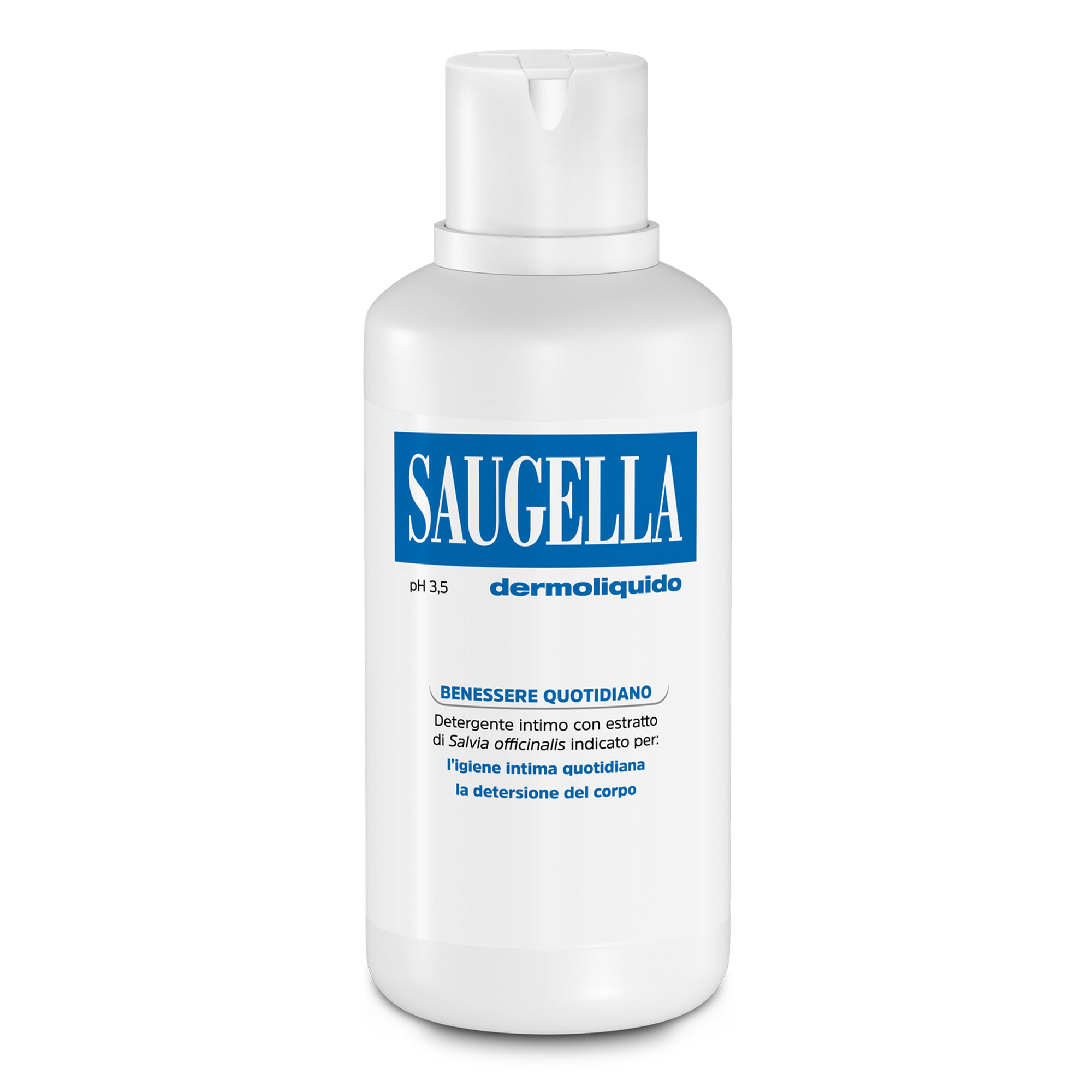Saugella Blu Dermoliquido pH 3,5 - Detergente Intimo Antibatterico 750 ml