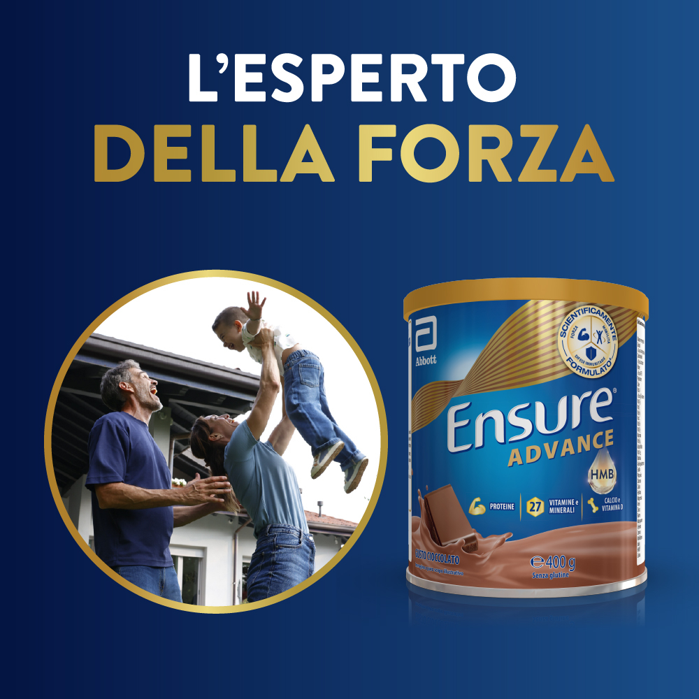 Ensure Advance Cioccolato 400 g Polvere - Integratore Di Vitamine E Minerali