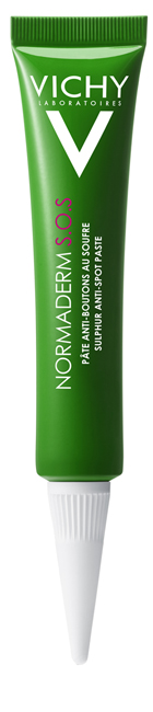 Vichy Normaderm pasta anti-brufoli allo zolfo secca i brufoli, lenisce la pelle e corregge le imperfezioni 20 ml