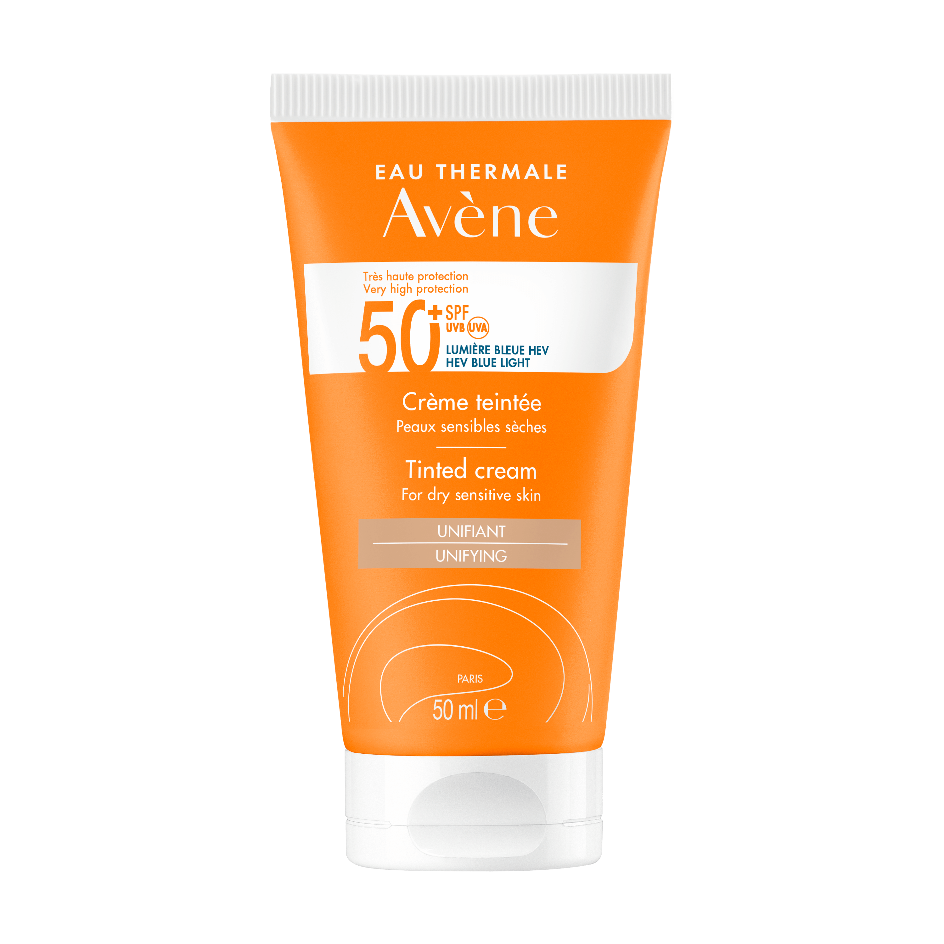 Avène Eau Thermale Crema Colorata SPF50+ - Protezione Solare Viso 50 ml