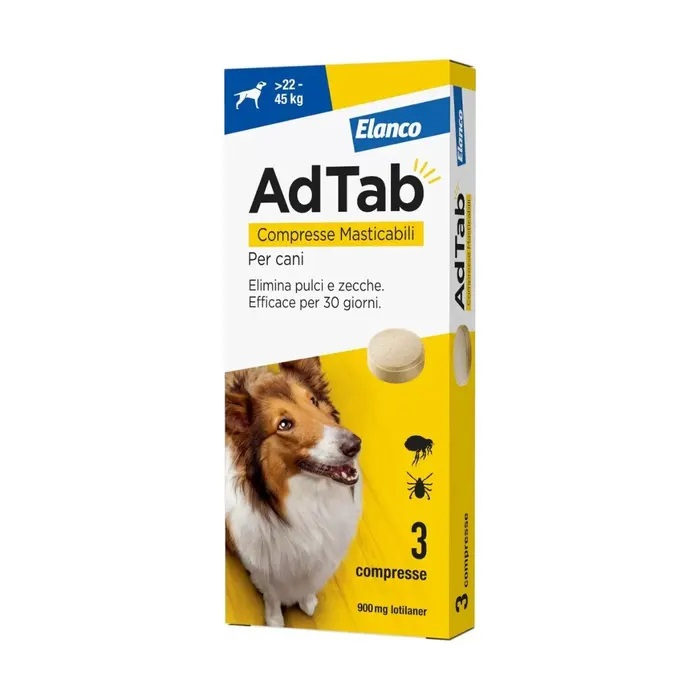ADTAB*3CPR 900MG CANI 22-45KG - SCADENZA 31 AGOSTO 2026