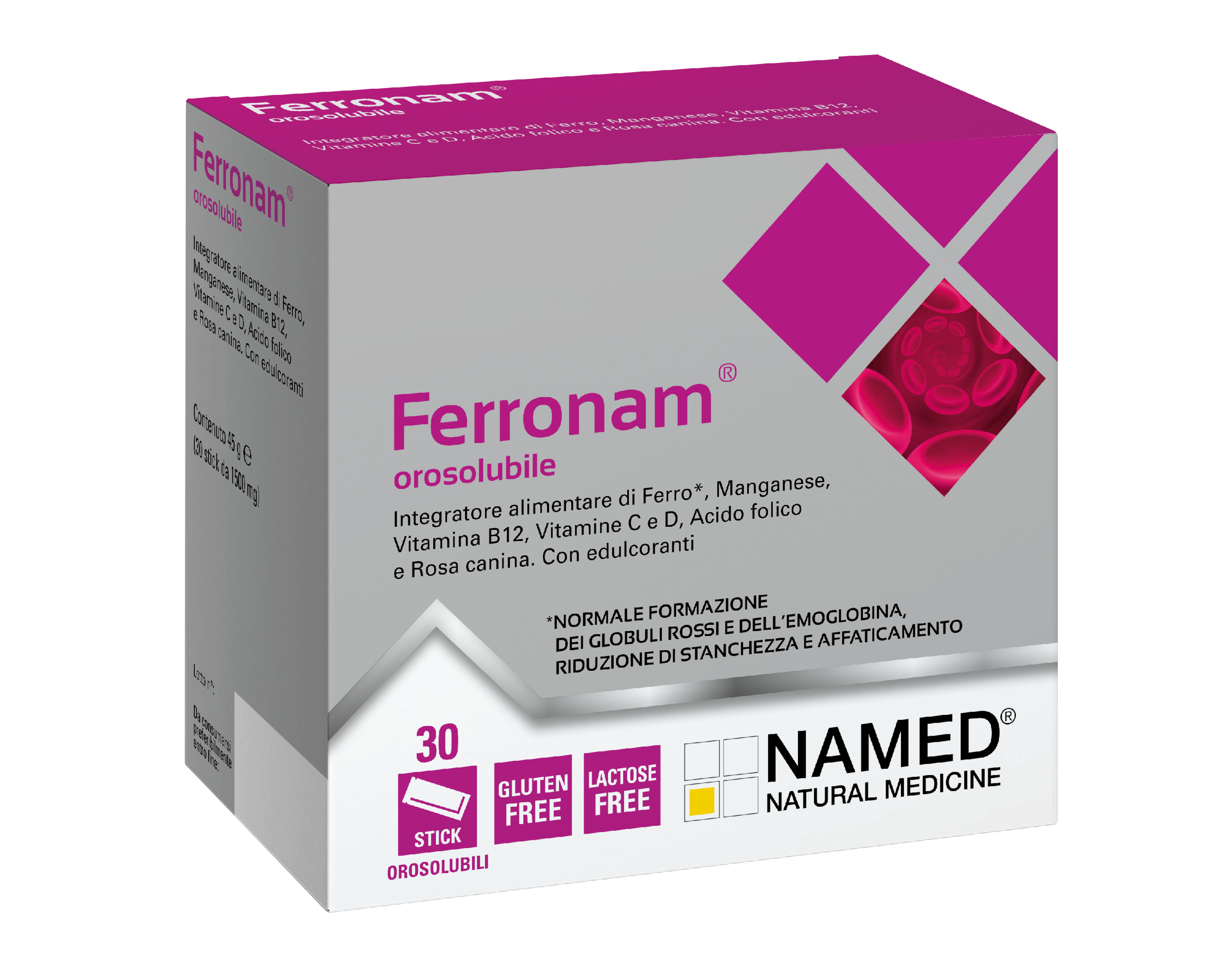 Ferronam - Integratore per la gravidanza - 30 Bustine