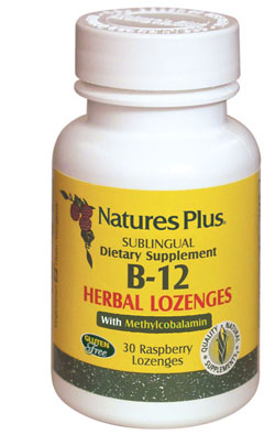 Nature's Plus Vitamina B12 Sublinguale Integratore 30 Pastiglie