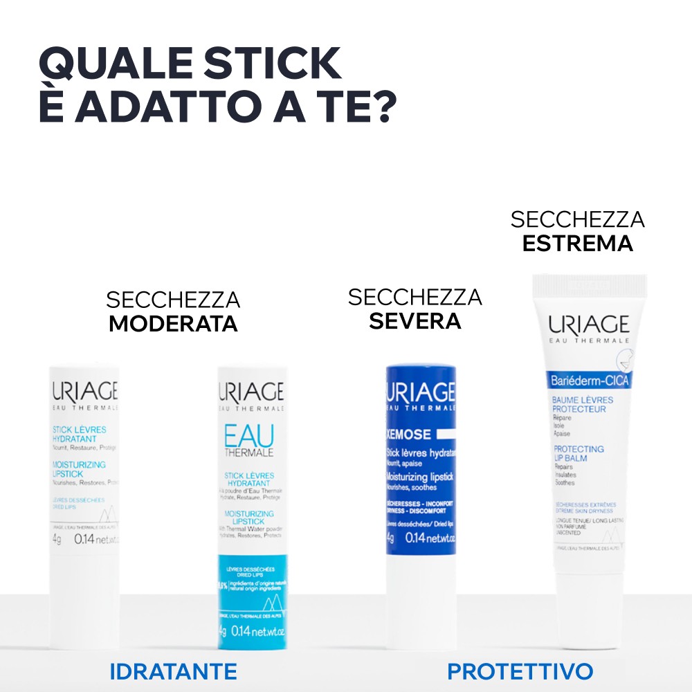 Uriage - Xémose Stick Idratante Per Labbra Secche E Screpolate 4 g