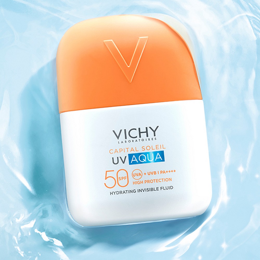 Vichy Capital Soleil UV Aqua SPF50 - Fluido Idratante Invisibile Viso 50 ml