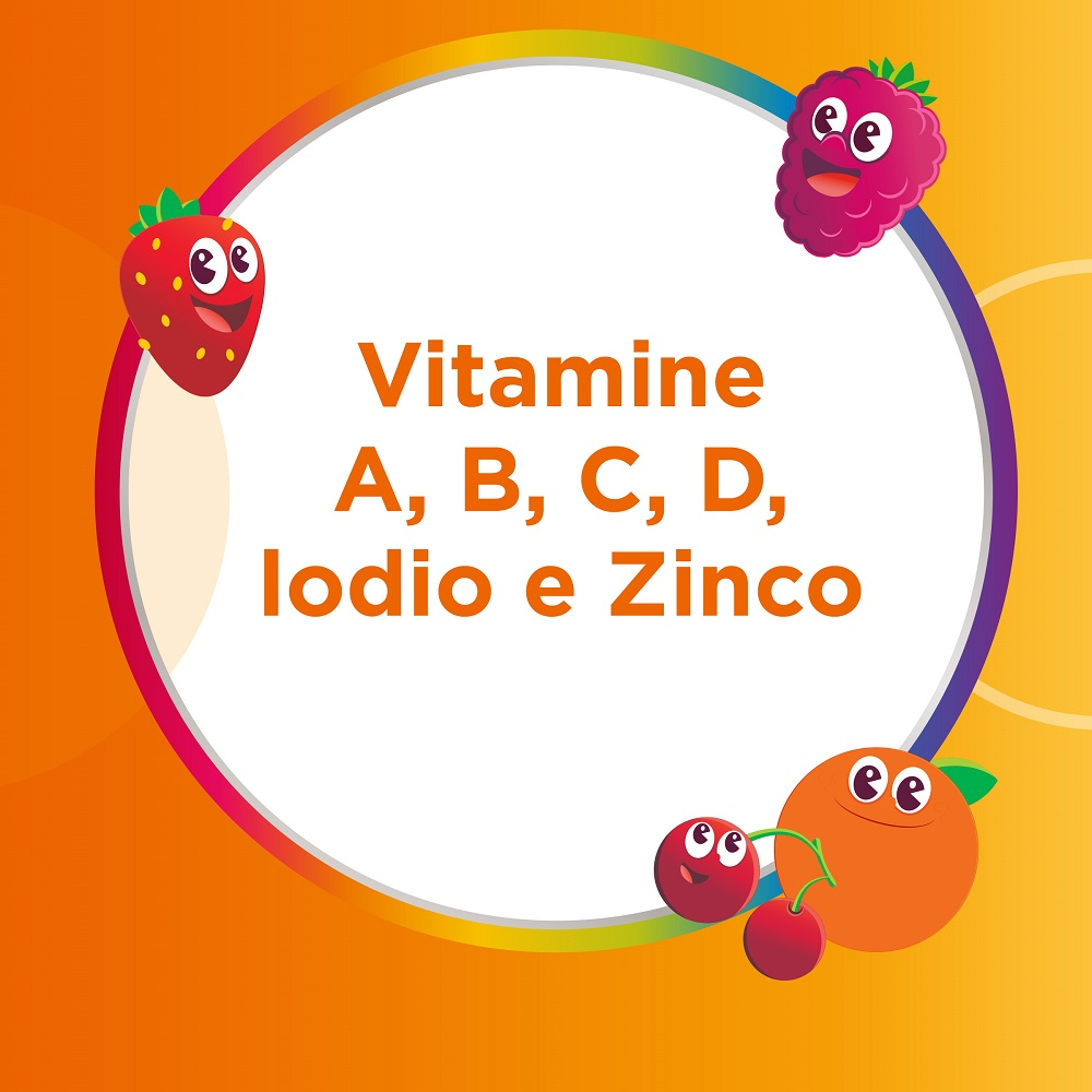Multicentrum VitaGummy Integratore Vitamine e Minerali Bambini 3+ anni Vitamina D Iodio 30 Caramelle