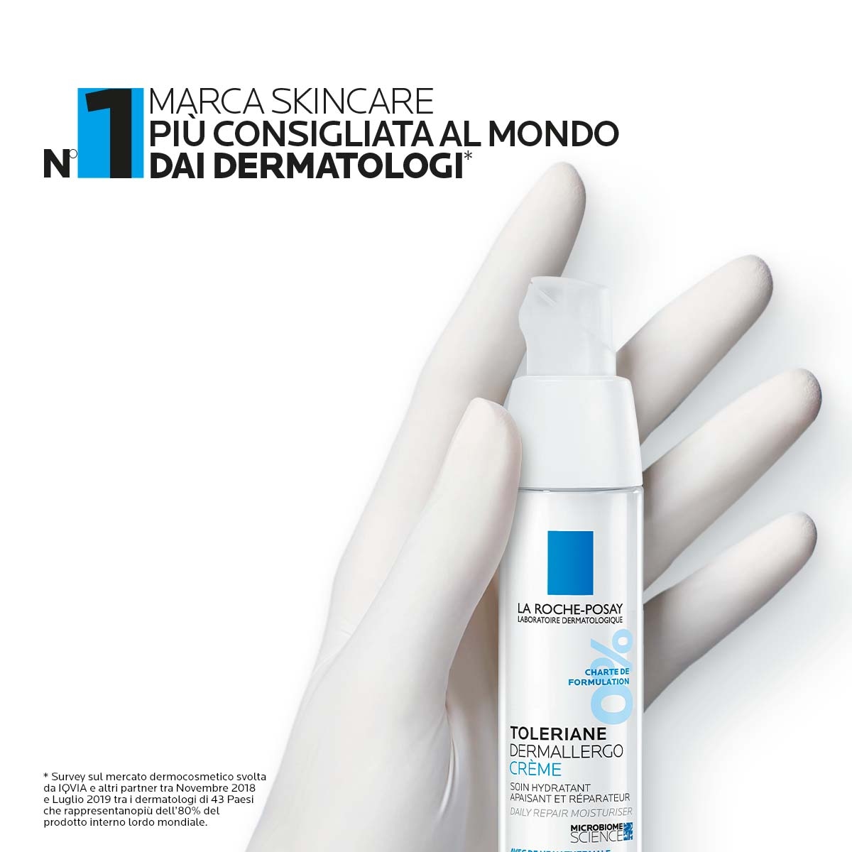 La Roche-Posay Toleriane Dermo Detergente 400 ml. Detergente viso e struccante per la pelle sensibile, secca e intollerante.