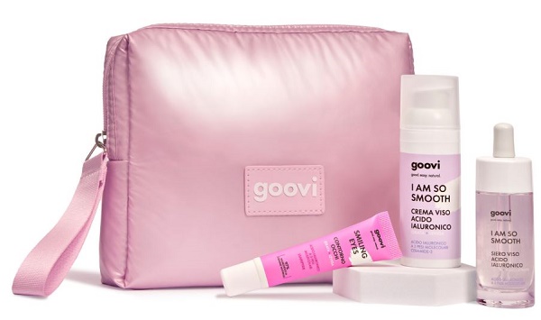 Goovi Cofanetto Regalo Natale Idratante Siero viso + Crema + Contorno Occhi