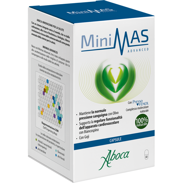 Aboca Minimas Advanced Integratore Regolarità Pressione Arteriosa 60 Opercoli