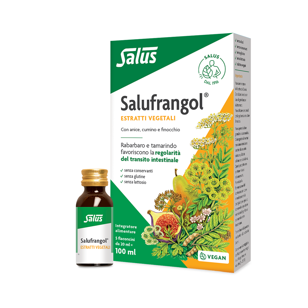 Salus - Salufrangol 5 Flaconcini Da 20 ml - Integratore Per Il Benessere Intestinale