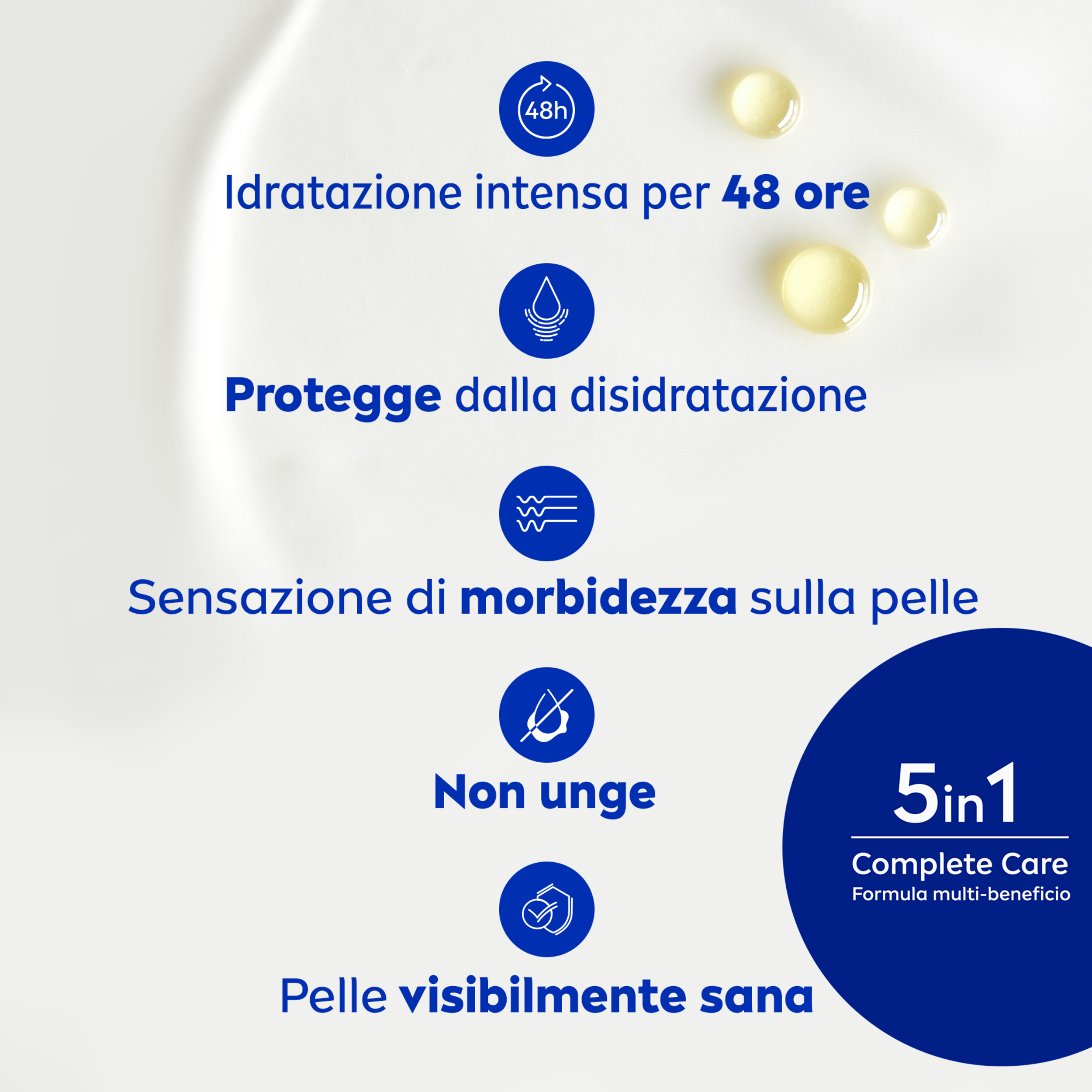 Nivea Crema Corpo Burro di Cacao 250 ml, Crema corpo idratante 48 ore per pelle secca arricchita