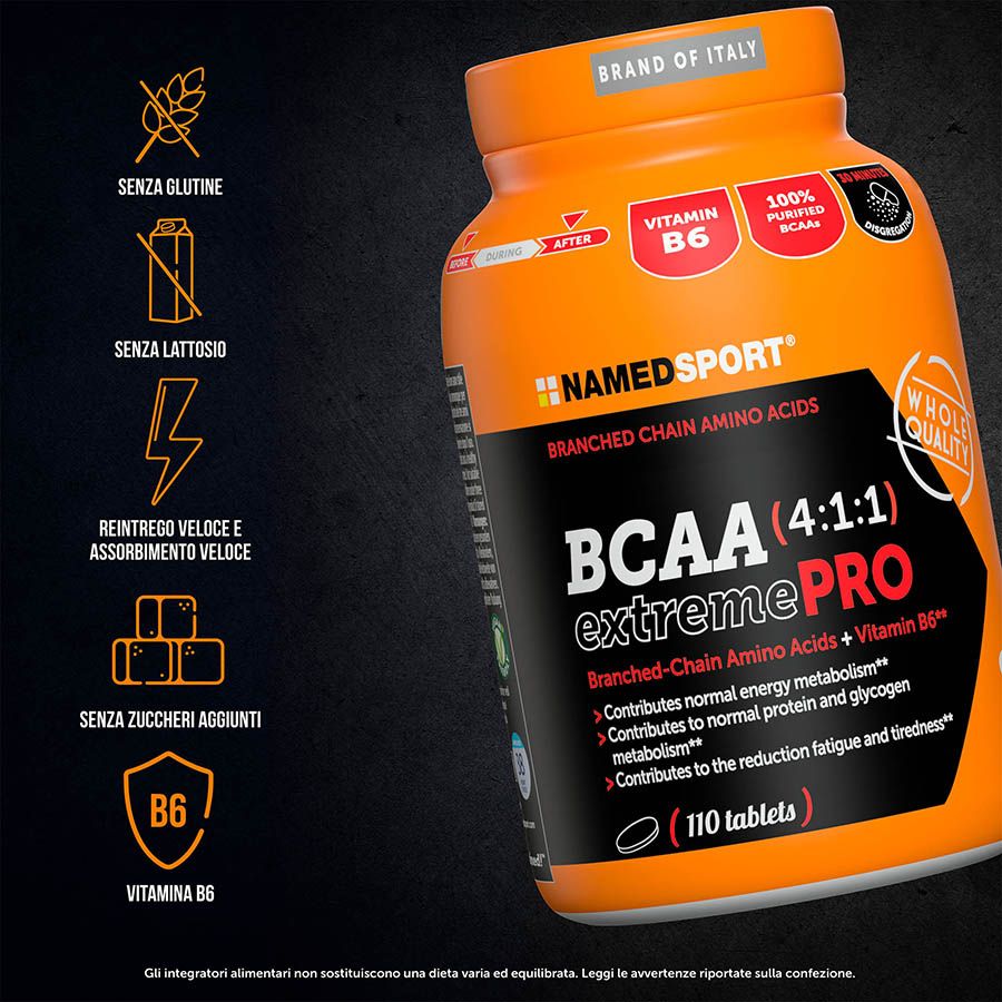 Named Sport - BCAA 4:1:1 ExtremePro 110 Compresse - Integratore Di Aminoacidi