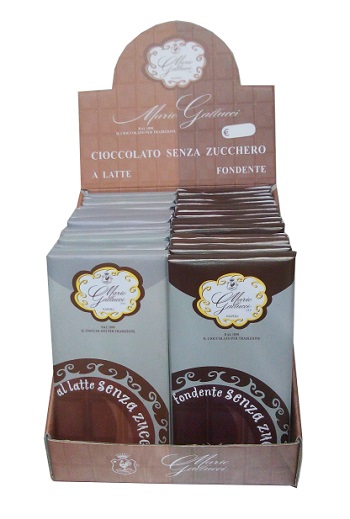 Mario Gallucci Tavoletta di Cioccolato Fondente Senza Zucchero 100 g