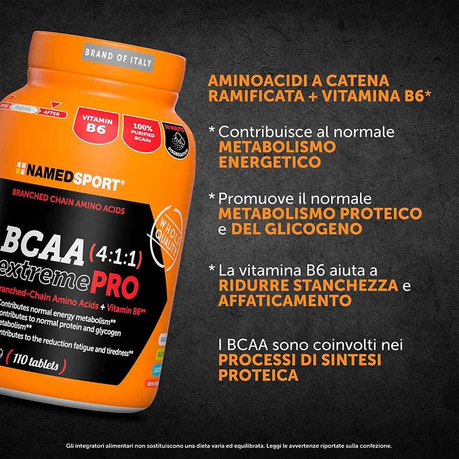 Named Sport - BCAA 4:1:1 ExtremePro 110 Compresse - Integratore Di Aminoacidi