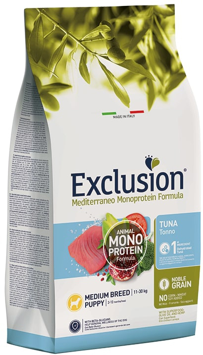 EXCLUSION M PUPPY TUNA M 3KG
