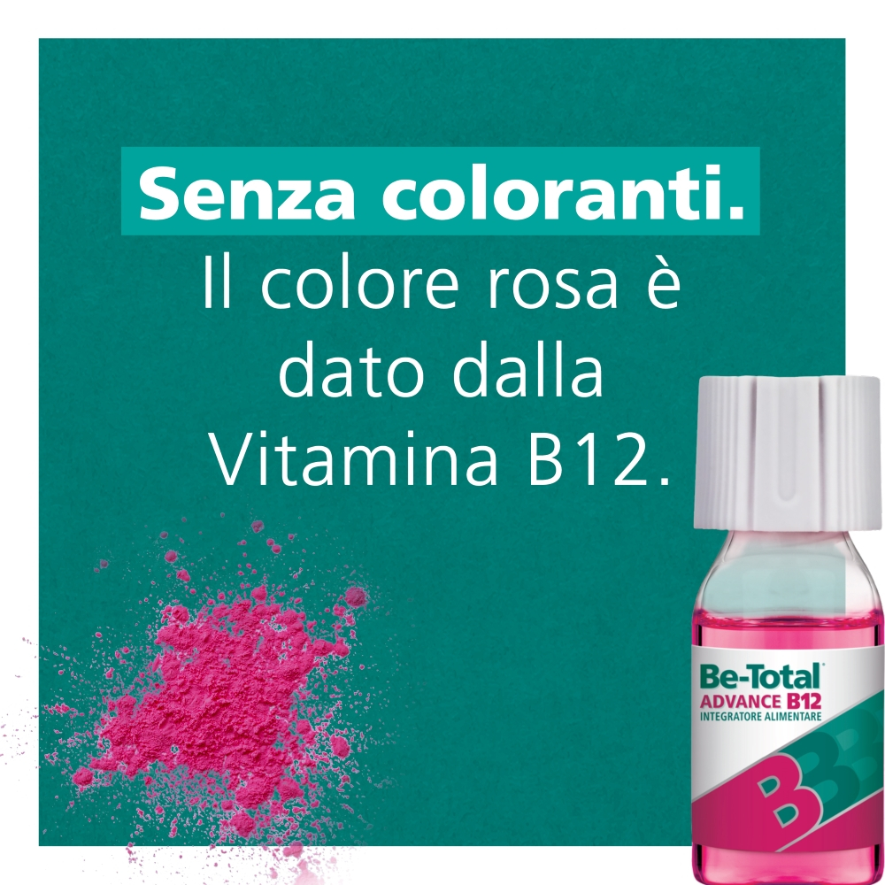 Be-Total Advance B12 Integratore alimentare Vitamina B12 Vitamina B Zinco 30 Flaconcini
