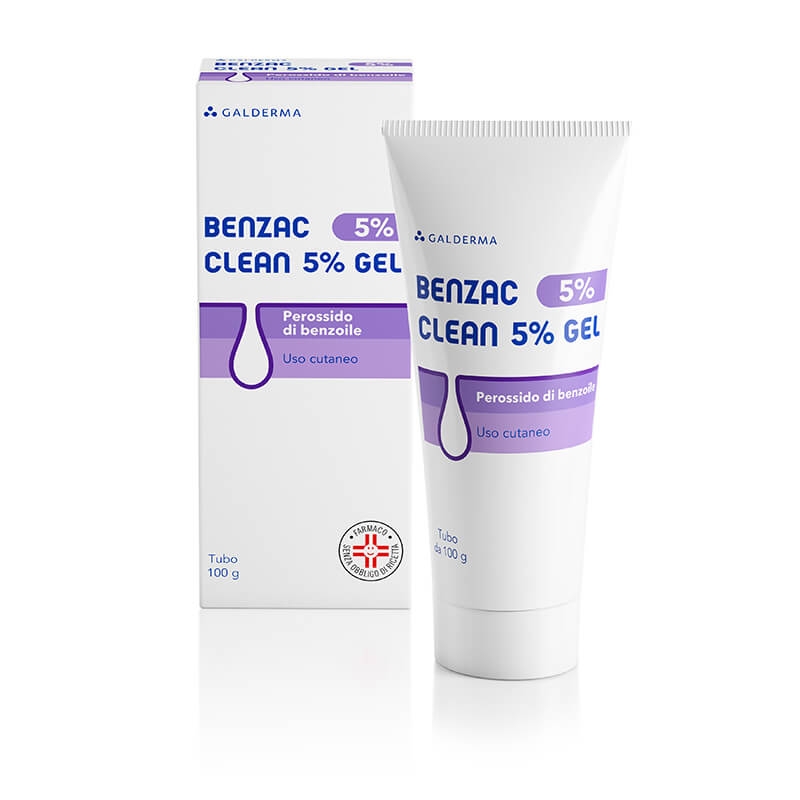 Benzac Clean 5% gel Perossido di Benzoile contro Acne 100g - SCADENZA 30 NOVEMBRE 2026