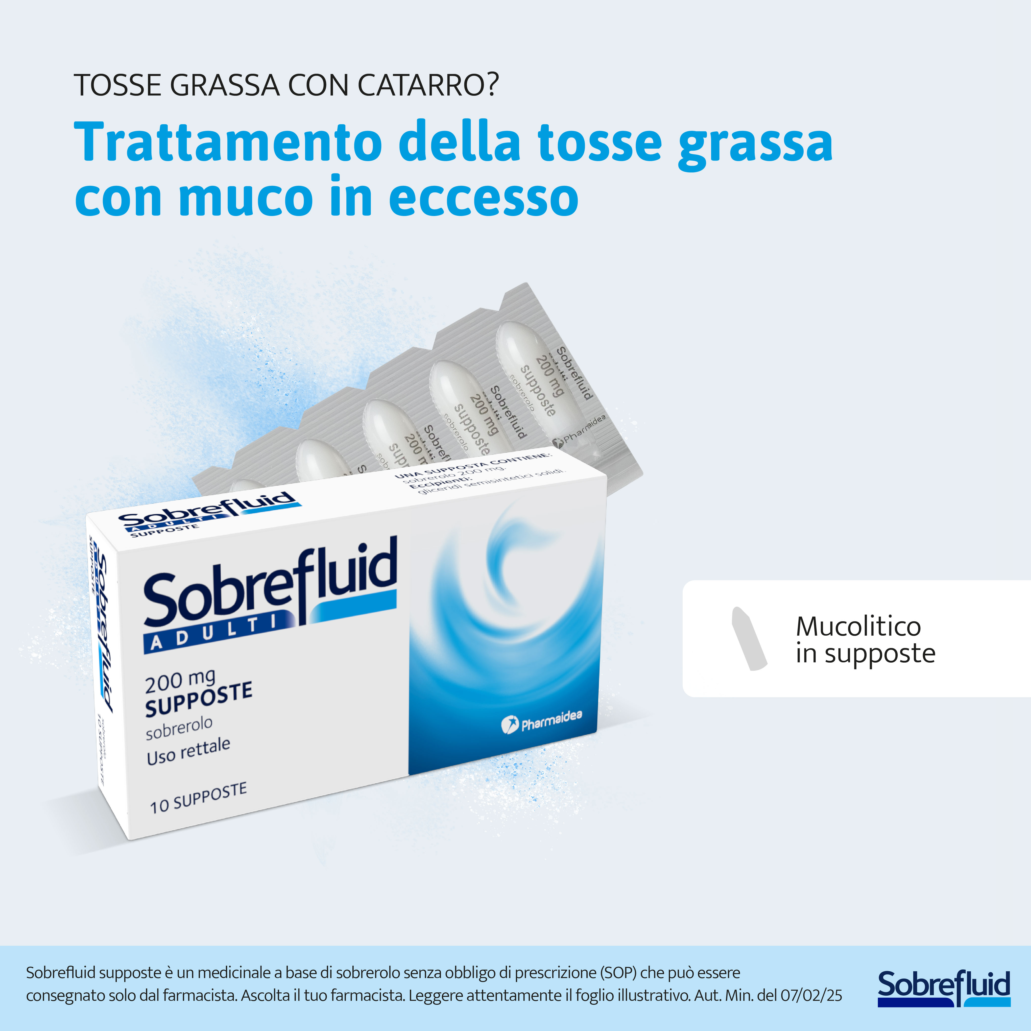 SOBLEFLUID SUPPOSTE ADULTI 10 SUPPOSTE 200 MG