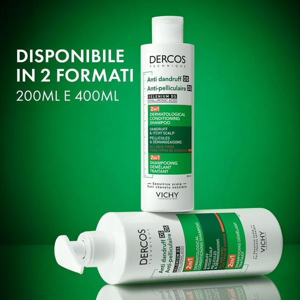 Vichy Dercos 2in1 Shampoo + Balsamo Anti-forfora DS? trattante dermatologico 390ml