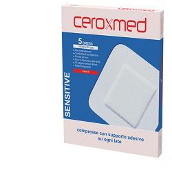 Ceroxmed Dress Sensitive Compresse di Garza Autoadesive 10x6 cm 5 Pezzi