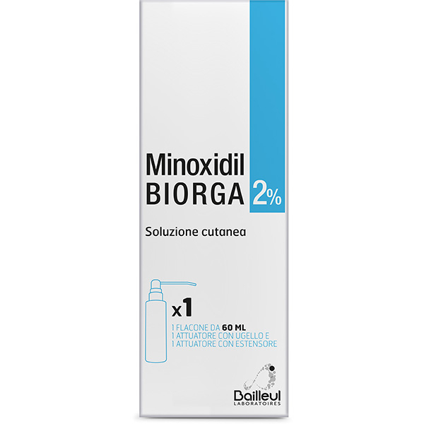 Minoxidil Biorga - Soluzione Cutanea 2% - 60 mL