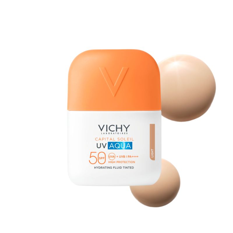 Vichy Capital Soleil UV Aqua SPF50 - Fluido Idratante Colorato Viso 50 ml