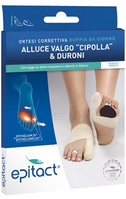 Epitact Ortesi Correttiva Doppia Protezione Per Alluce Valgo Sinistro Taglia S