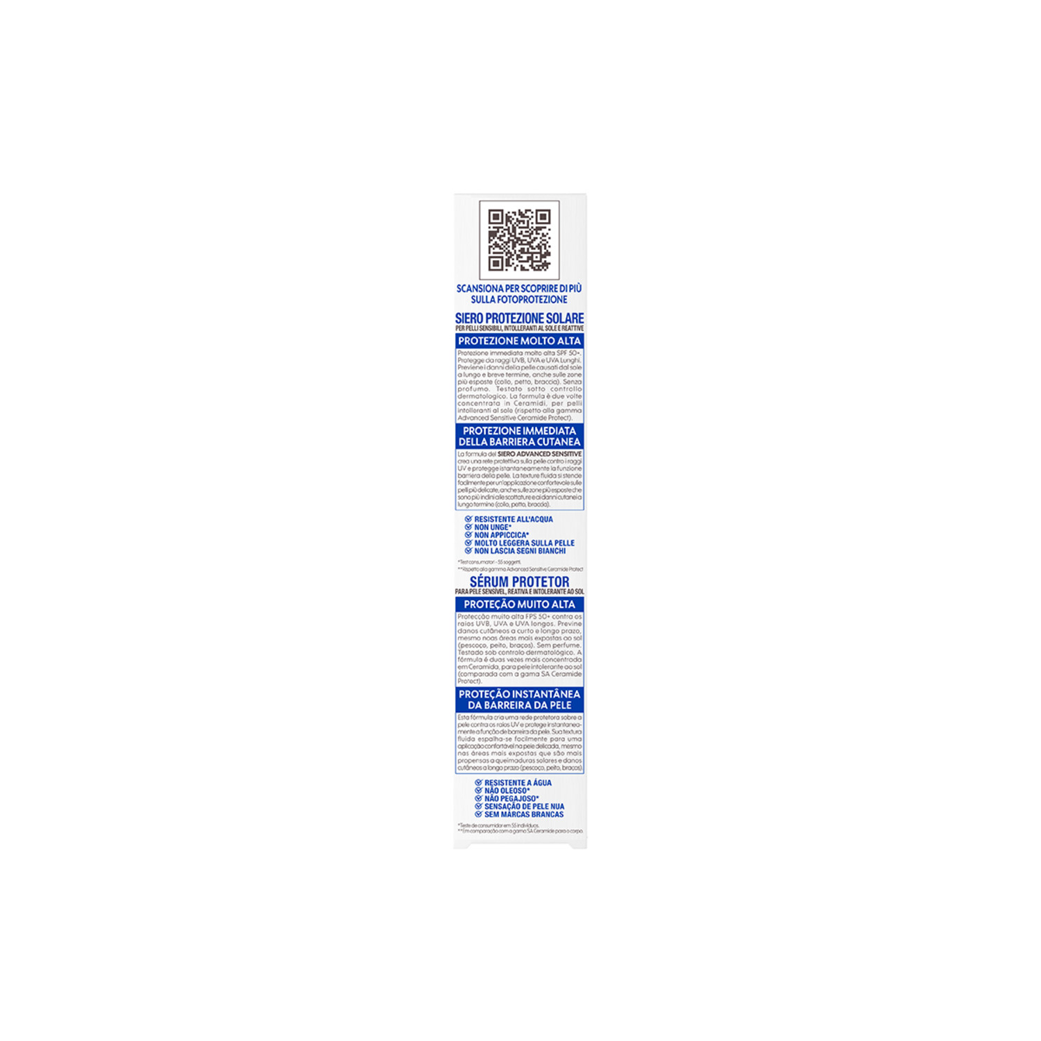 GARNIER AMBRE SOLAIR ADVANCED SENSITIVE BODY SERUM SPF 50+
