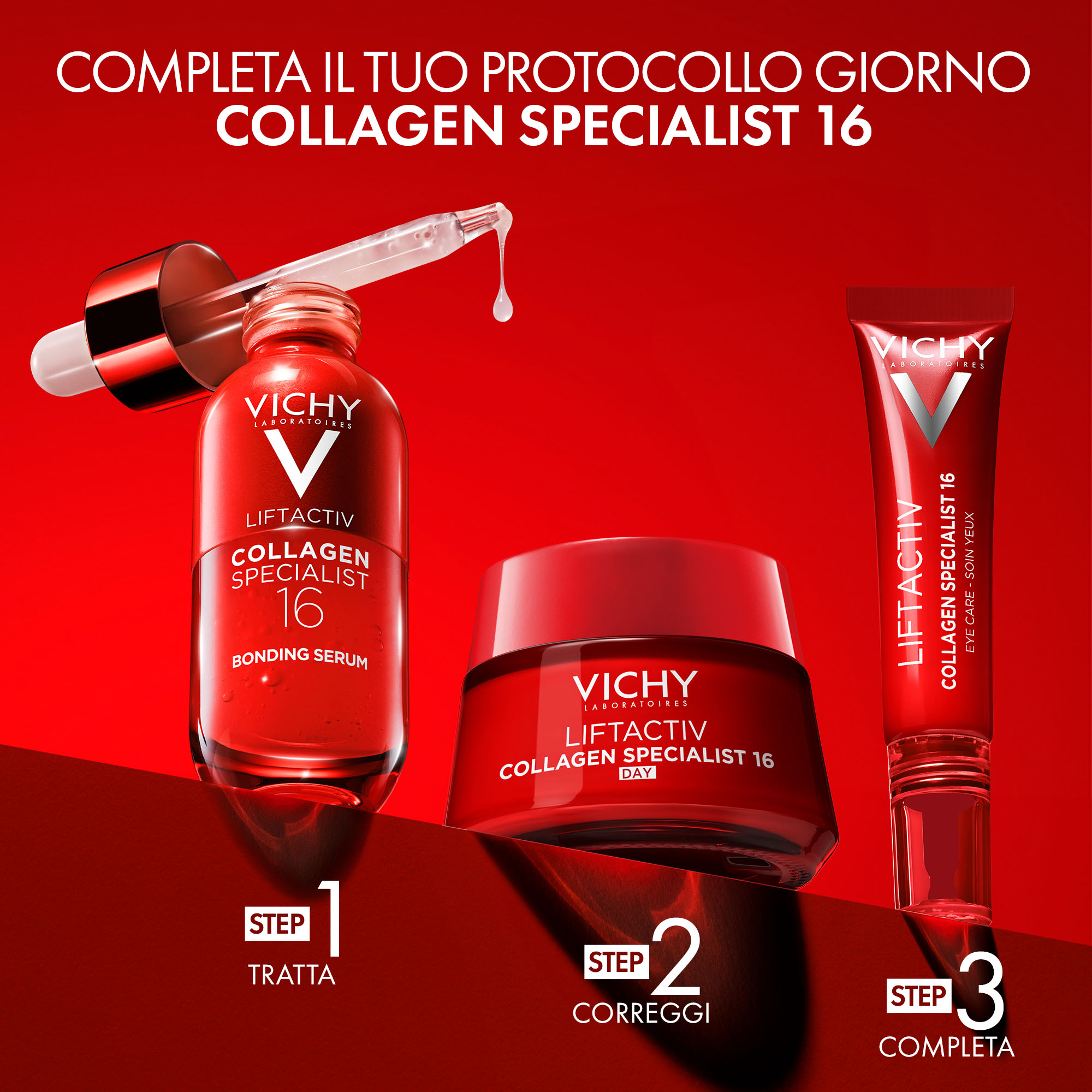 Vichy Liftactiv Collagen Specialist 16 Siero: Corregge 16 segni dell'età** - 30ml