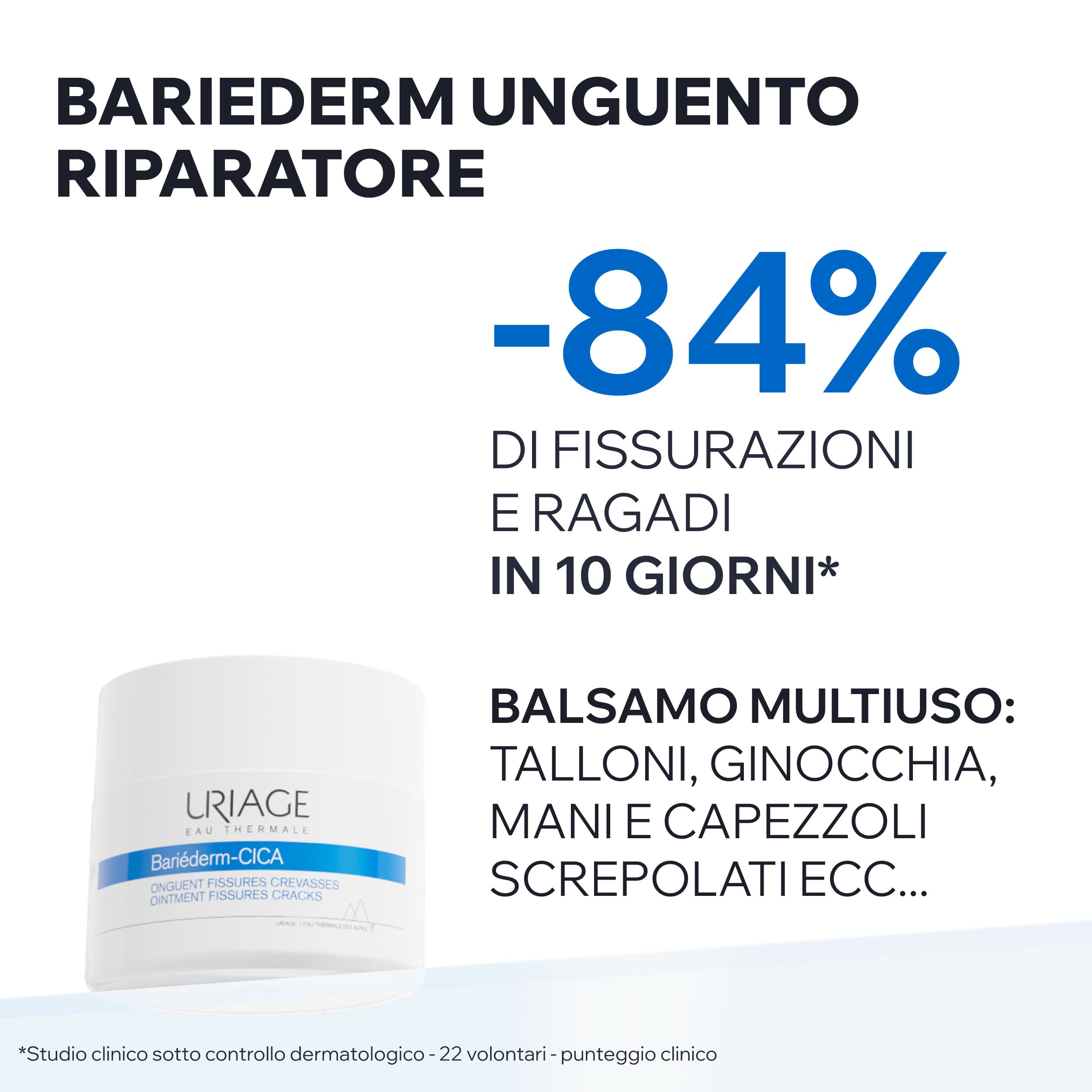 Uriage Bariéderm-Cica - Unguento Isolante E Riparatore Per Fessurazioni, Screpolature E Ragadi 40 g