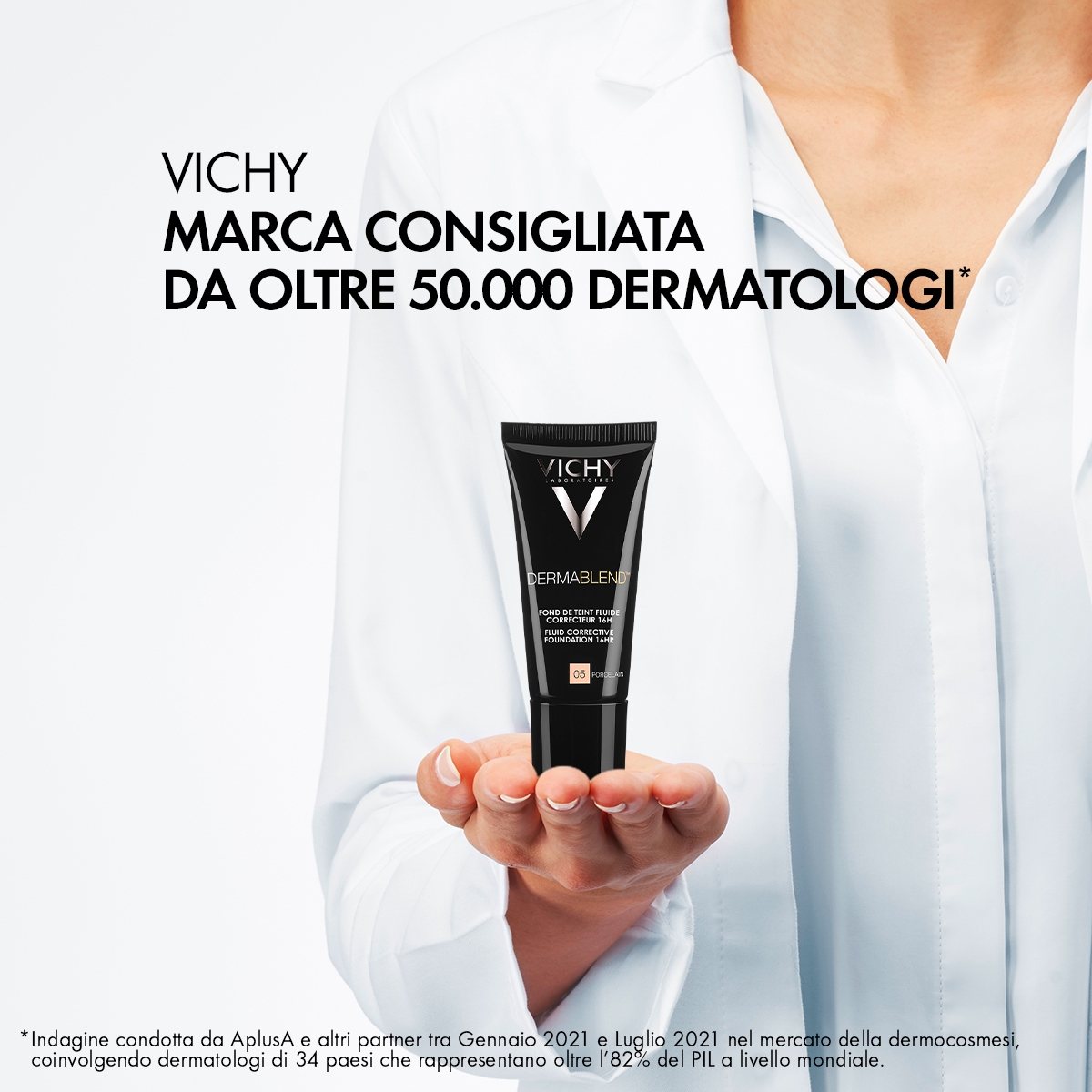Vichy Dermablend Fondotinta Correttore Fluido 16h tonalità 25 - 30 ml correttore fino a 16 ore