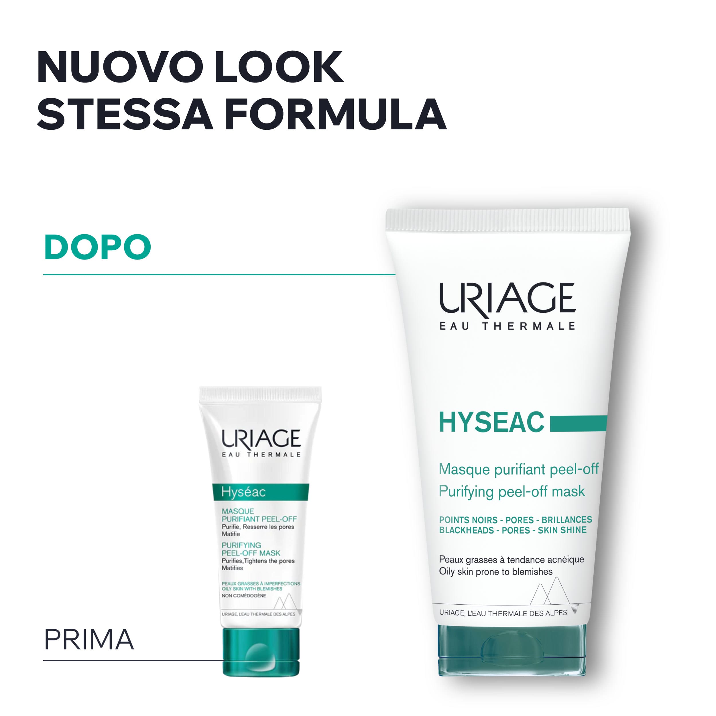 Uriage Hyseac - Maschera Purificante Viso Peel Off Per Pelle Mista A Tendenza Acneica 50 ml