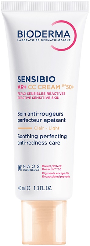 Bioderma Sensibio - AR+ CC Cream Crema Anti-Rossori SPF50+ Per Pelle Sensibile 40 ml - Tonalità Light