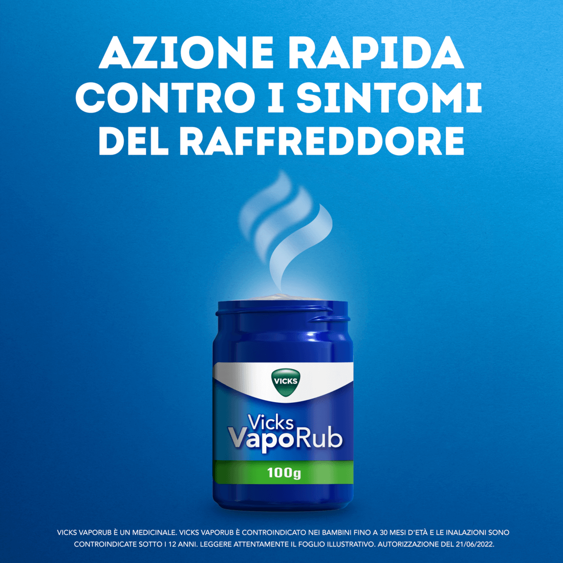 Vicks Vaporub Canfora Unguento per Uso Inalatorio 50 g