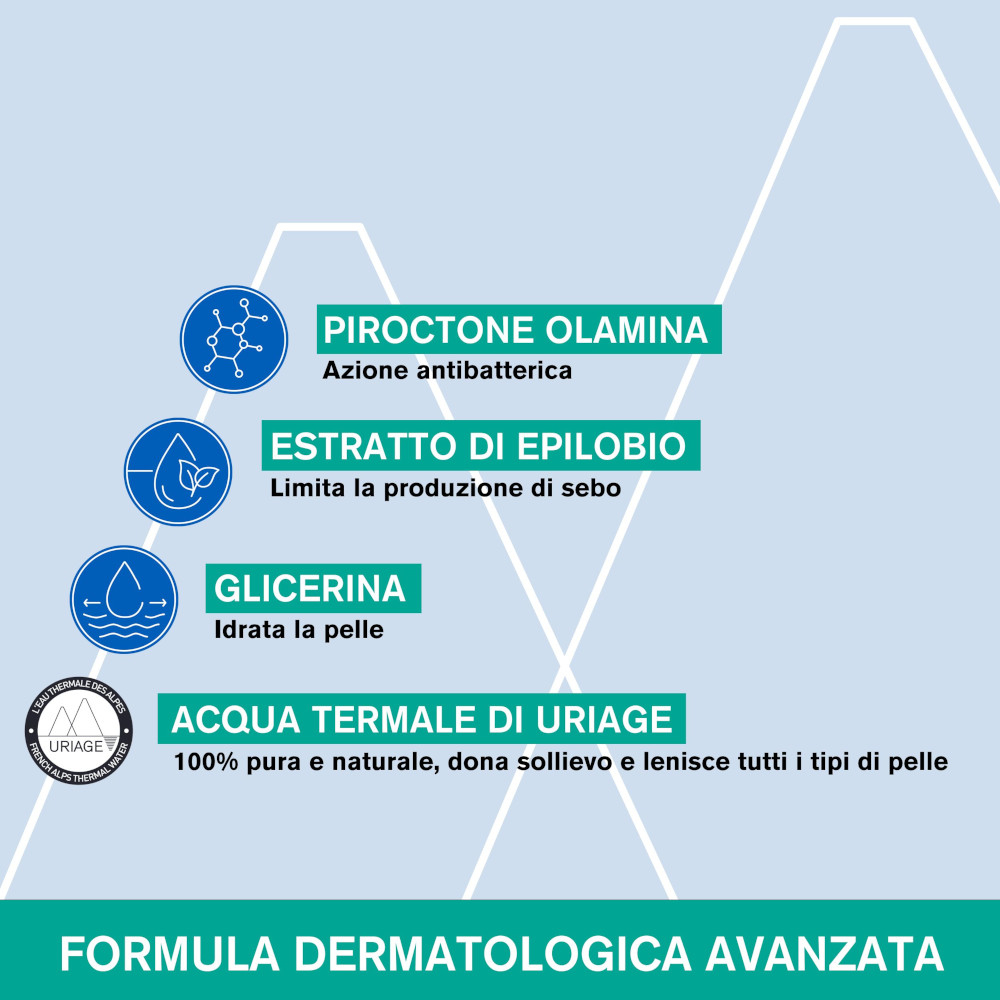 Uriage Hyséac Gel Detergente Purificante Viso e Corpo 500 ml